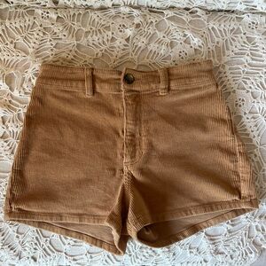 New Billabong High Waist Corduroy Shorts in Brown